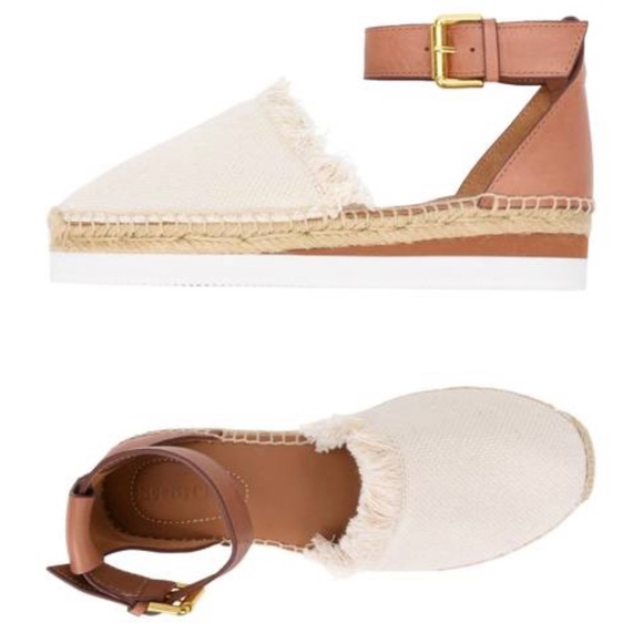 See by Chloe ♡ Leather Ankle Strap Glyn Espadrille - Picture 3 of 12